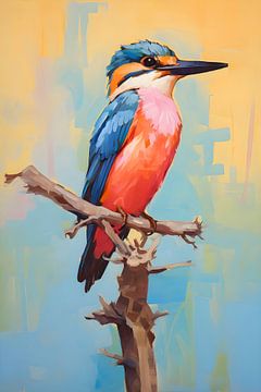 Colourful Kingfisher by But First Framing