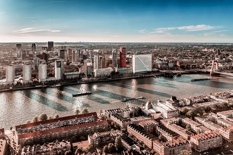 Skyline Rotterdam van Nuance Beeld
