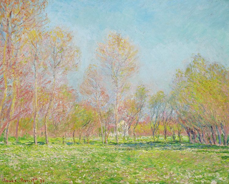 Claude Monet,Printemps à Giverny, 1890 par finemasterpiece