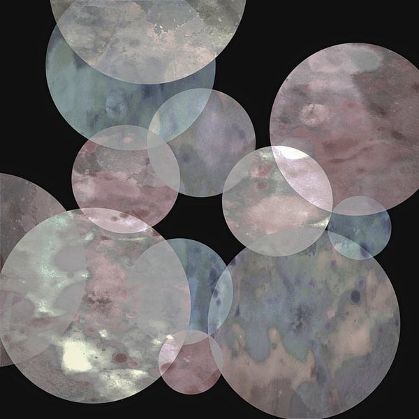 Encaustic abstraction gray by Mad Dog Art