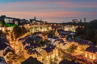 Luxemburg am Abend von Michael Valjak Miniaturansicht
