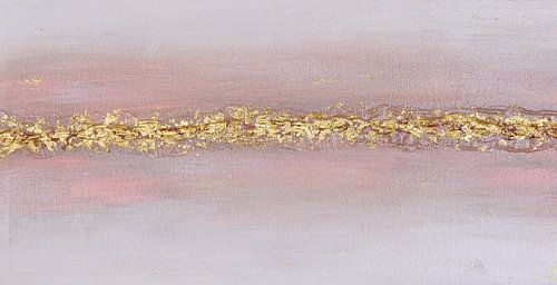 Golden Hour - Beige mit Gold von Sylvie Anneloes art