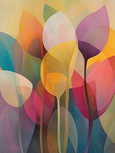 Fleurs colorées