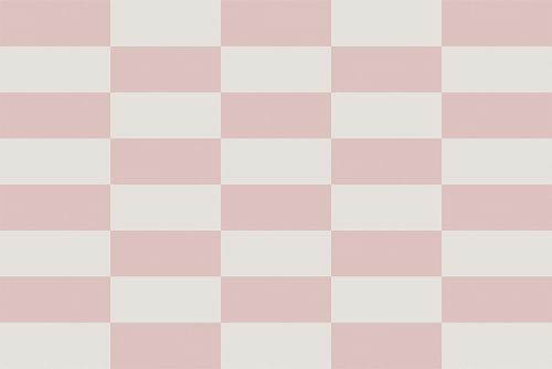 Schaakbordpatroon. Moderne abstracte minimalistische geometrische vormen in roze en wit 20