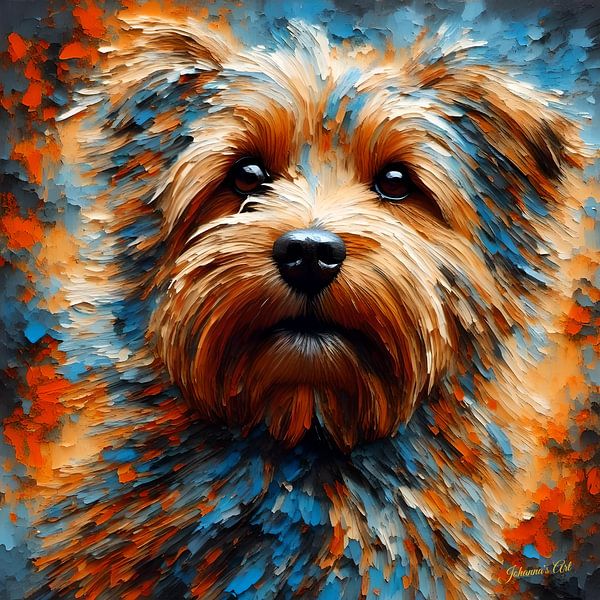 Dog Art - Norfolk Terrier 2 by Johannas Art Creations