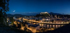 Panorama de Salzbourg la nuit sur Tilo Grellmann