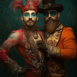 Birds of paradise-Party people by Ton Kuijpers