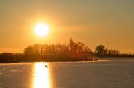 Skating on Lake Dannemeer, Roegwold by Arthur de Groot thumbnail