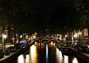 Leidsegracht in Amsterdam in de nacht van Phillipson Photography thumbnail