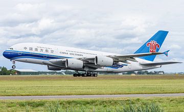 Take-off China Southern Airlines Airbus A380.