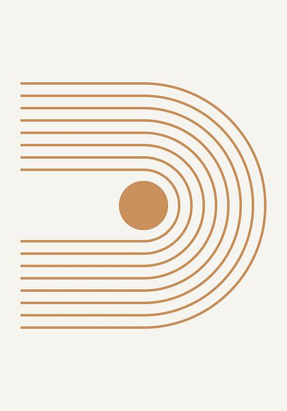 Retro 1920s vintage geometric shape in Bauhaus style 4 by Dina Dankers