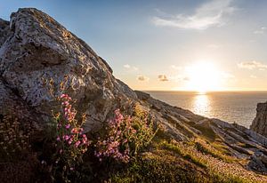Sonnenuntergang am Pointe de Pen Hir, Camaret-sur-Mer, Bretagne