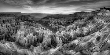 Stimmungsvoller Bryce Canon in den USA. Schwarzweiss Bild von Manfred Voss, Schwarz-weiss Fotografie