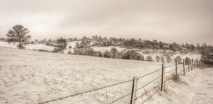 Winters landschap in Simpelveld van John Kreukniet