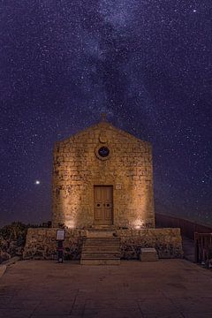 Kapelletje met Melkweg | Landschap | Nachtfotografie van Daan Duvillier | Dsquared Photography