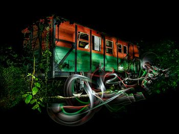 Verlassener Eisenbahnwagon aus den 40er Jahren