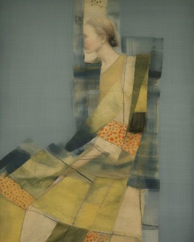 Portret "Yellow color blocking"