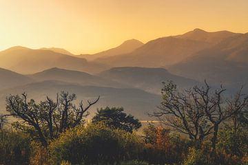 Berg silhouetten