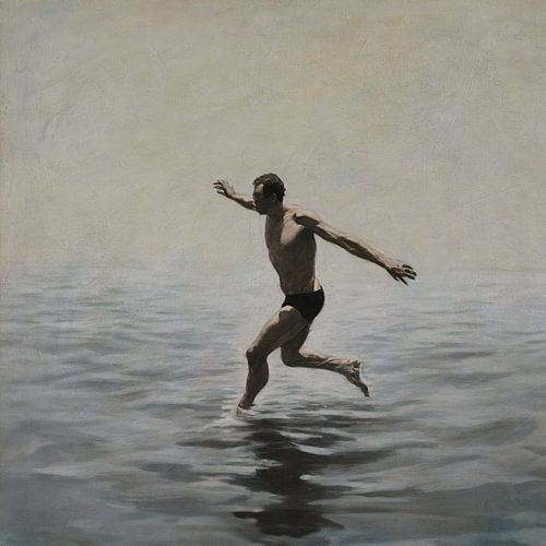 Een vreugdevolle sprong in kalmte