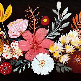 Fleurs modernes 43 888 sur La collection ARTEO