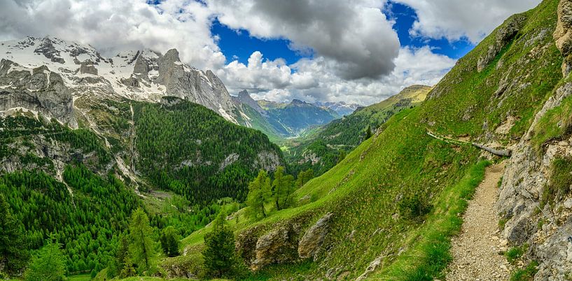 Sentier de randonnée Viel dal Pan dans les Dolomites au printemps par Sjoerd van der Wal Photographie