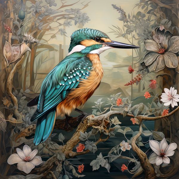 Kingfisher white flower by Ellen Reografie