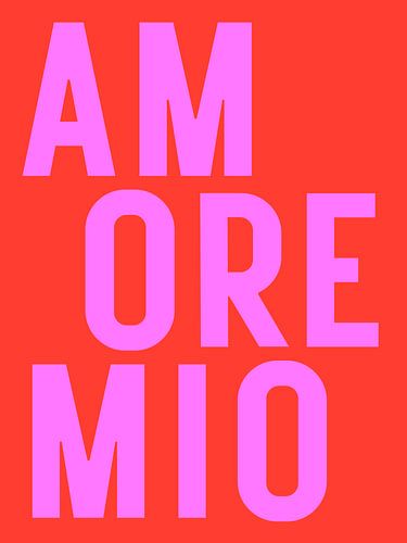 Amore mio - rose/rouge