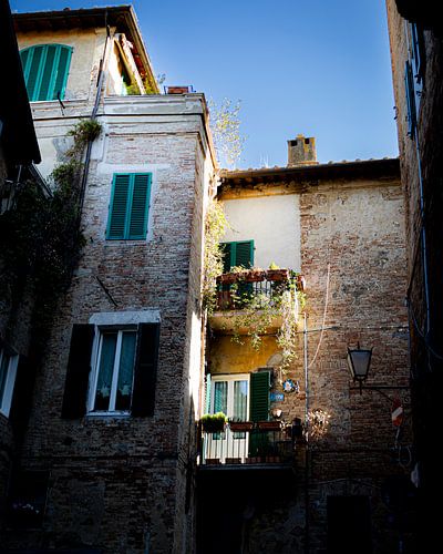 Autumn sun on balcony