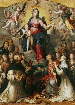 Dirck Hendricksz,The Madonna of the Rosary