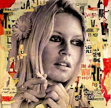 Brigitte Bardot ist das Rauchen von Michiel Folkers