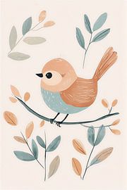 Eine majestätische viktorianische Fuchsdame in einem goldenen Spitzenkleid und mit einer Krone aus Löwenzahn von VICTOR S