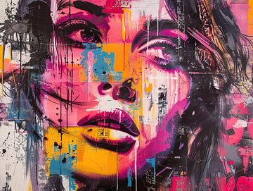 Echoes of the Vivid Soul van Abstract Schilderij