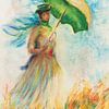 La femme au parasol / Vers Monet 1 sur Ineke de Rijk