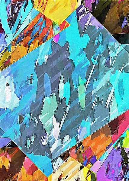 Mehrfarbiger experimenteller Kopfschmerz 19 von Dorothy Berry-Lound