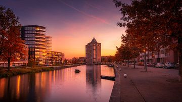 The pencil in Apeldoorn during the evening by Bart Ros