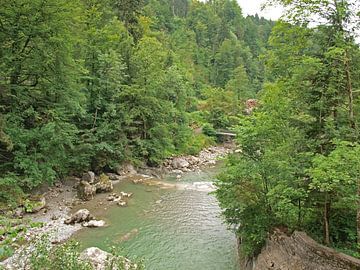 Rivier bij Rappenlochschlucht, Dornbirn, Oostenrijk van Rinke Velds