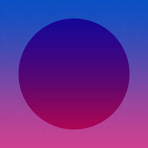 Art néon. Abstrait géométrique minimaliste coloré en violet, bleu et rose.