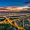 Skyline von Wien zum Sonnenuntergang. von Voss Fine Art Fotografie