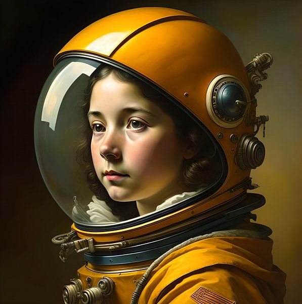 Astronaut meisje van Gert-Jan Siesling