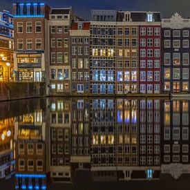 Amsterdam canal houses by Herman de Raaf