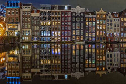 Amsterdam canal houses by Herman de Raaf