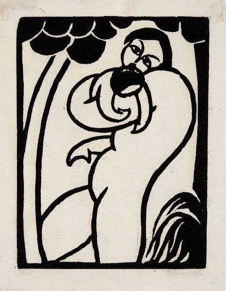 Georg Schrimpf, Moeder met kind - 1915 van Atelier Liesjes