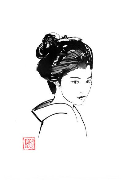 geisha kimono by Péchane Sumie