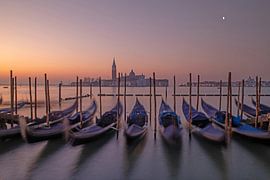 Venice - Sunrise over the gondolas on St Mark's Square
