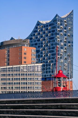 De skyline van Hamburg