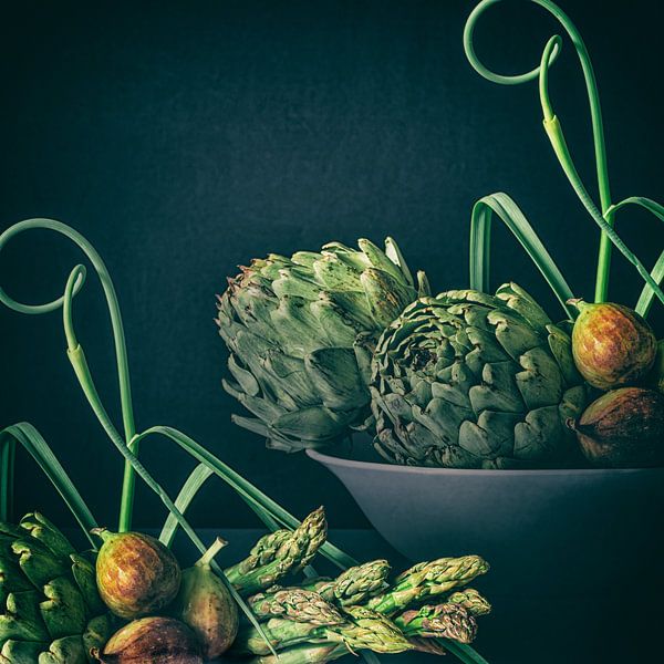 Figues aux légumes verts par Monique van Velzen
