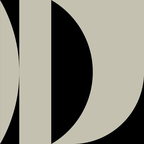 Zwarte geometrische vormen en lijnen nr. 10