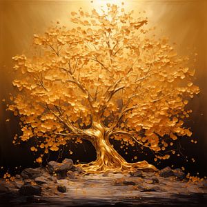 Goldener Baum künstlerisch