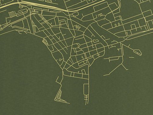 Kaart van Hoorn Centrum in Groen Goud