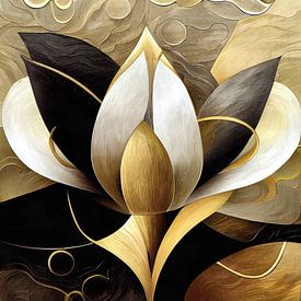 Lotusblume Gold von Jacky